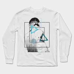 Girl holding a cat version 3 Long Sleeve T-Shirt